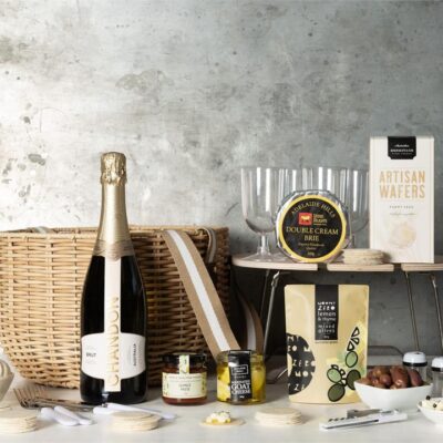 Cheese and Sparkling Picnic Basket